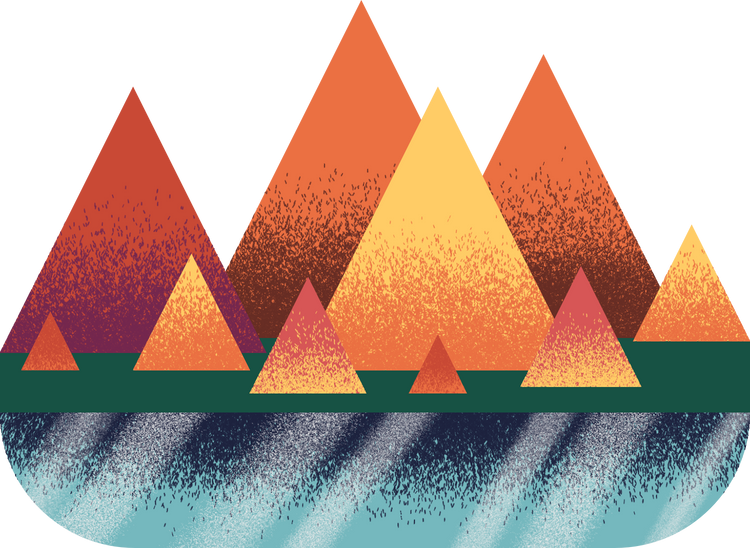 Textured Geometric Mountains